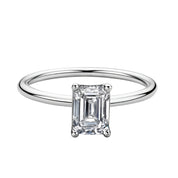 1.00 ct Emerald-cut Diamond Solitaire Engagement Ring-Evani Naomi Jewelry