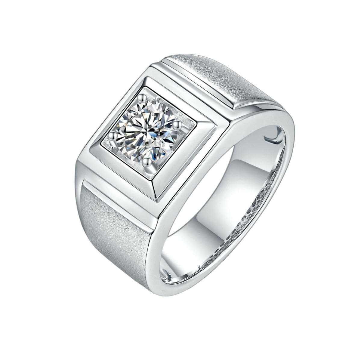 1.00 ct Round Cut Diamond Men's Wedding Ring-Evani Naomi Jewelry