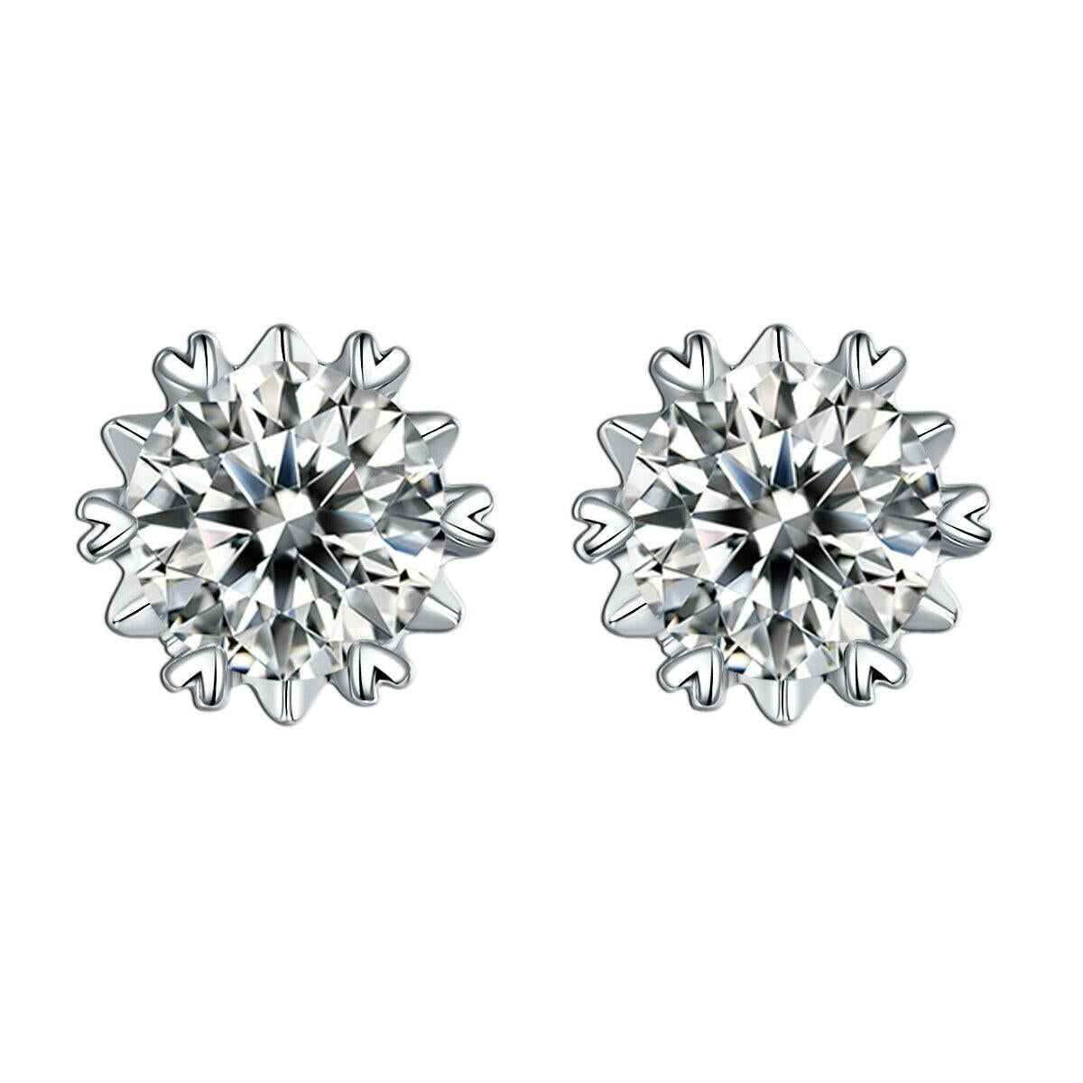 1.00 ct Round Diamond Snowflake Jewelry Set-Evani Naomi Jewelry