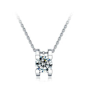 1.00 ct Round-cut 6.5mm Diamond Necklace-Evani Naomi Jewelry