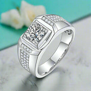 1.00 ct Round-cut Diamond Cluster Men's Rings-Evani Naomi Jewelry