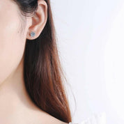1.00 ct Round-cut Diamond Stud Earrings-Evani Naomi Jewelry