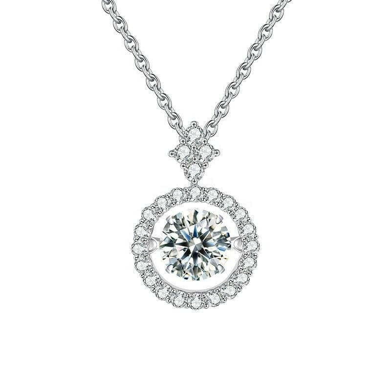 1.00 ct Slide Pendant with Twinkle Setting Necklace-Evani Naomi Jewelry