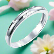 1.0mm Diamonds Classic Wedding Band-Evani Naomi Jewelry