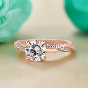 1.25 Ct Round Cut Diamond Promise Ring-Evani Naomi Jewelry