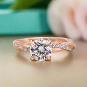 1.25 Ct Round Cut Diamond Promise Ring-Evani Naomi Jewelry
