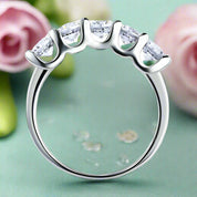 1.25 ct Five Pieces Diamond Wedding Band-Evani Naomi Jewelry