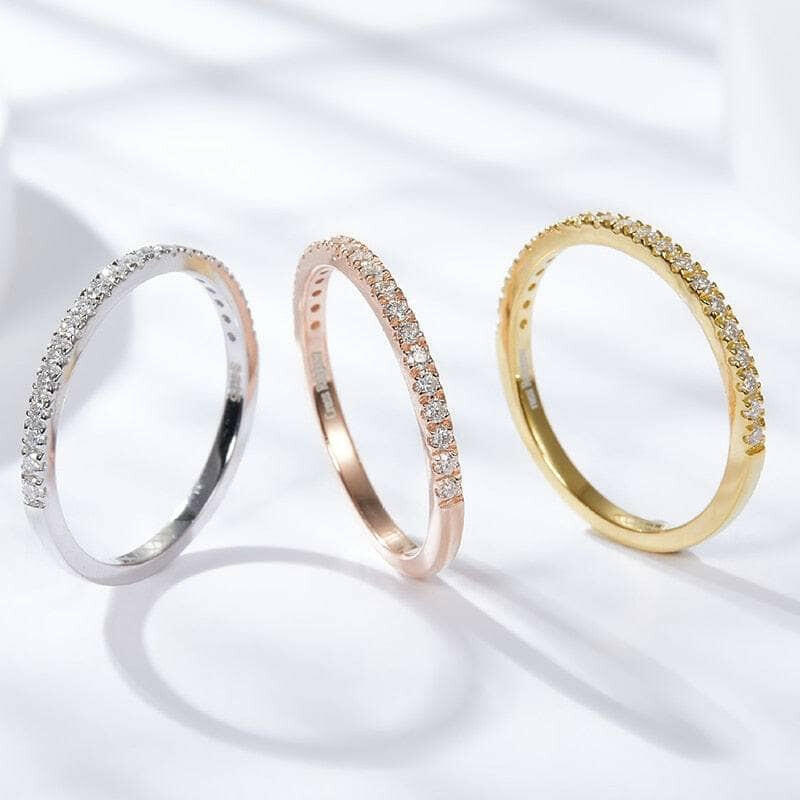 1.3mm Diamond Eternity Wedding Band-Evani Naomi Jewelry