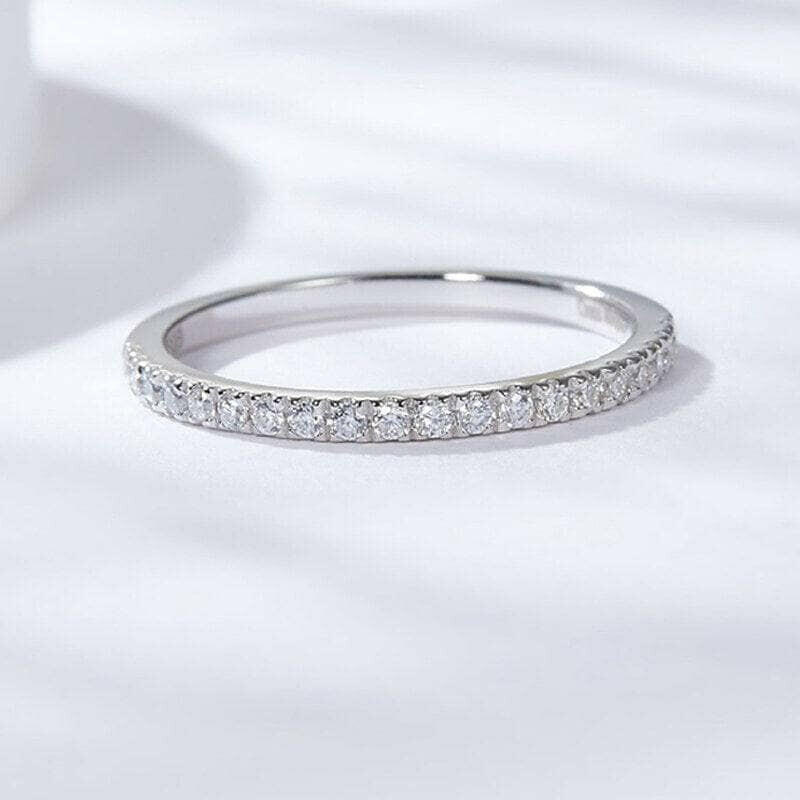 1.3mm Diamond Eternity Wedding Band-Evani Naomi Jewelry