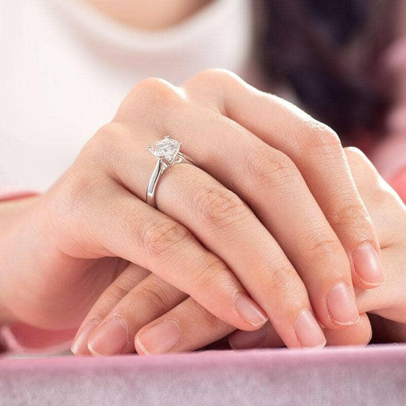 1.50 ct Heart Prong Diamond Engagement Ring-Evani Naomi Jewelry