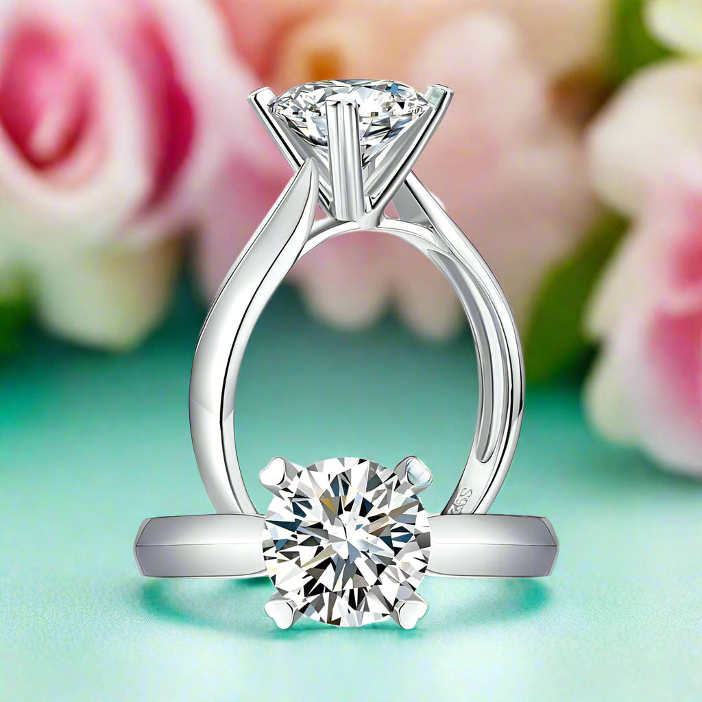 1.50 ct Heart Prong Diamond Engagement Ring-Evani Naomi Jewelry