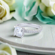 1.5ct Cushion Cushion Cut Diamond Engagement Ring-Evani Naomi Jewelry