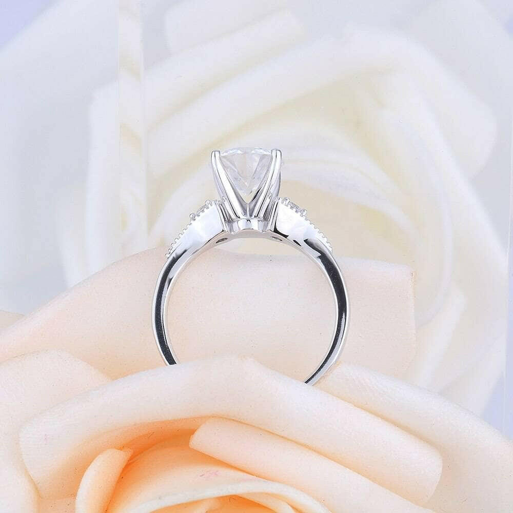 1.5ct Round Cut Diamond Engagement Ring-Evani Naomi Jewelry