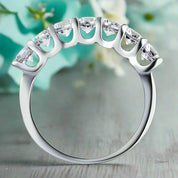 1.75 ct Seven Pieces Round Diamond Wedding Band-Evani Naomi Jewelry