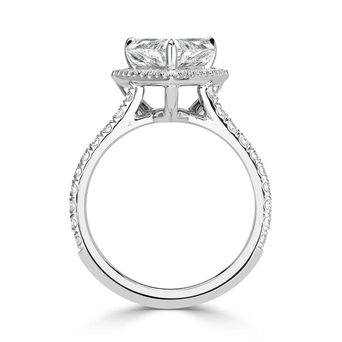 1.90 Ct Trillion Cut Diamond Engagement Ring-Evani Naomi Jewelry