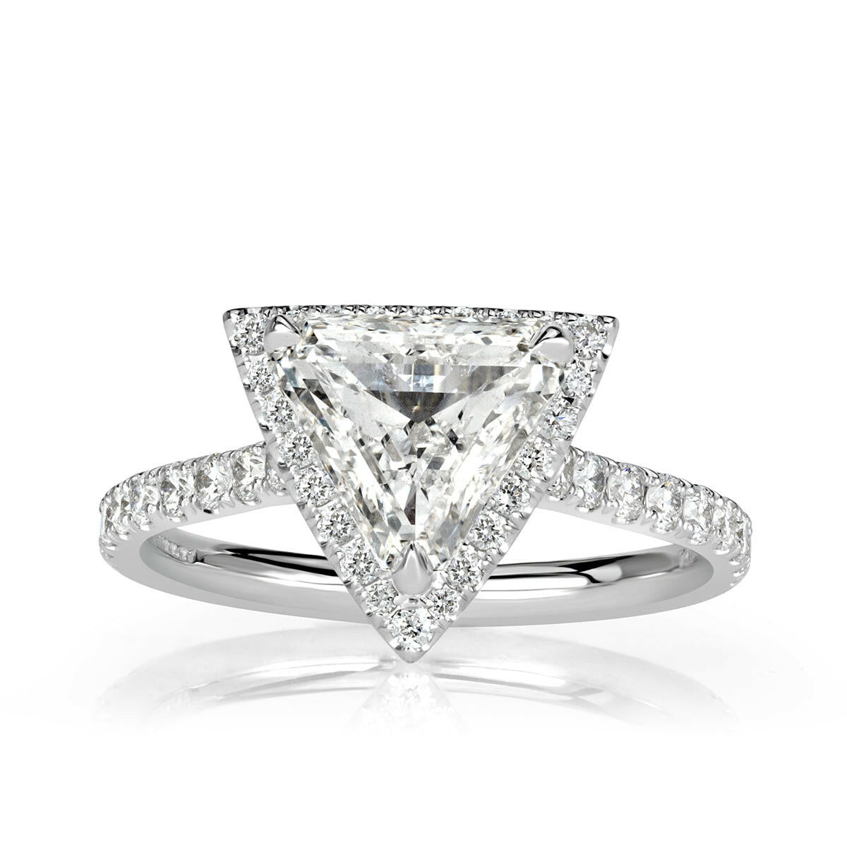 1.90 Ct Trillion Cut Diamond Engagement Ring-Evani Naomi Jewelry