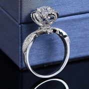 1ct 6.5mm Round Cut Diamond Wedding Ring-Evani Naomi Jewelry