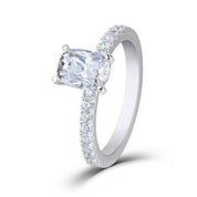 1ct Cushion Cut 14k Diamond Engagement Ring-Evani Naomi Jewelry