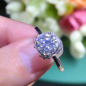 1ct Round Cut Diamond Engagement Ring-Evani Naomi Jewelry