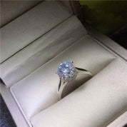 1ct Round Cut VVS1 Diamond Engagement Ring-Evani Naomi Jewelry