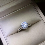1ct Round Cut VVS1 Diamond Engagement Ring-Evani Naomi Jewelry