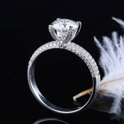 1ct VVS1 Round Cut Diamond Engagement Ring-Evani Naomi Jewelry