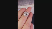 14k White Gold Oval Cut Diamond Engagement Ring