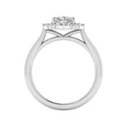 2.0 Ct Oval Cut Diamond With Princess Accents Engagement Ring-Evani Naomi Jewelry