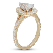 2.0 Ct Pear Cut Diamond 14k Yellow Gold Engagement Ring-Evani Naomi Jewelry