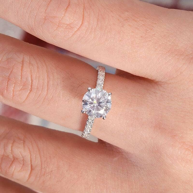 2.0 Ct Round Cut Diamond Engagement Ring-Evani Naomi Jewelry