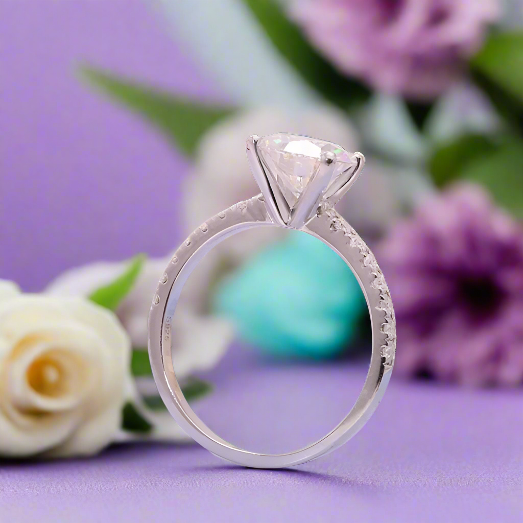 2.0 Ct Round Cut Diamond Engagement Ring-Evani Naomi Jewelry