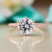 2.0 Ct Round Cut Solitaire Engagement Ring-Evani Naomi Jewelry