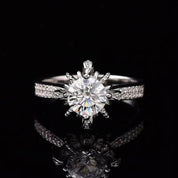 2.0 Ct Round Cut White Gold Diamond Ring-Evani Naomi Jewelry