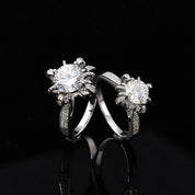 2.0 Ct Round Cut White Gold Diamond Ring-Evani Naomi Jewelry