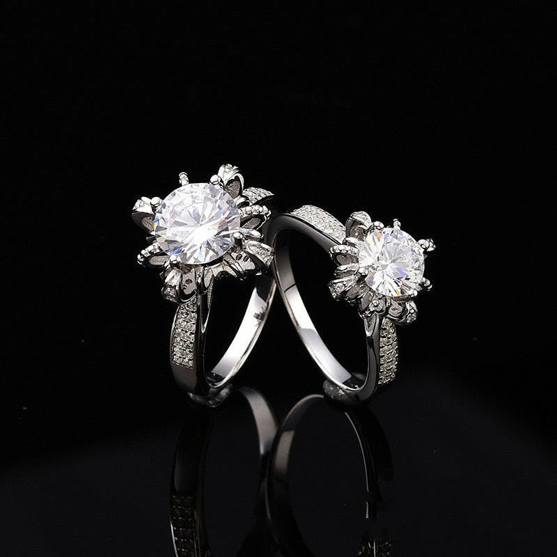 2.0 Ct Round Cut White Gold Diamond Ring-Evani Naomi Jewelry
