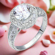 2.0 Ct Round Cut White Gold Engagement Ring-Evani Naomi Jewelry