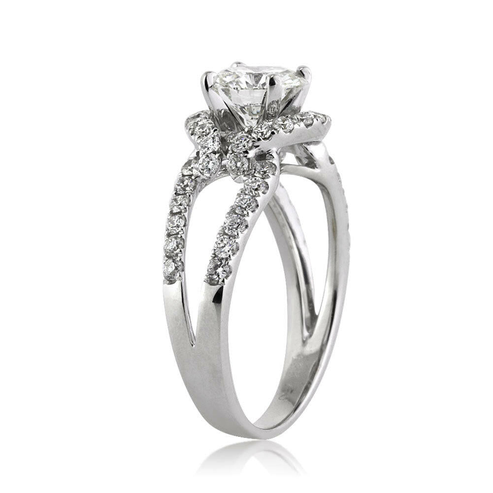 2.00 ct Round Brilliant Cut Diamond Split Shank Engagement Ring-Evani Naomi Jewelry