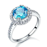 2.00 ct Round-cut Diamond Halo Ring-Evani Naomi Jewelry