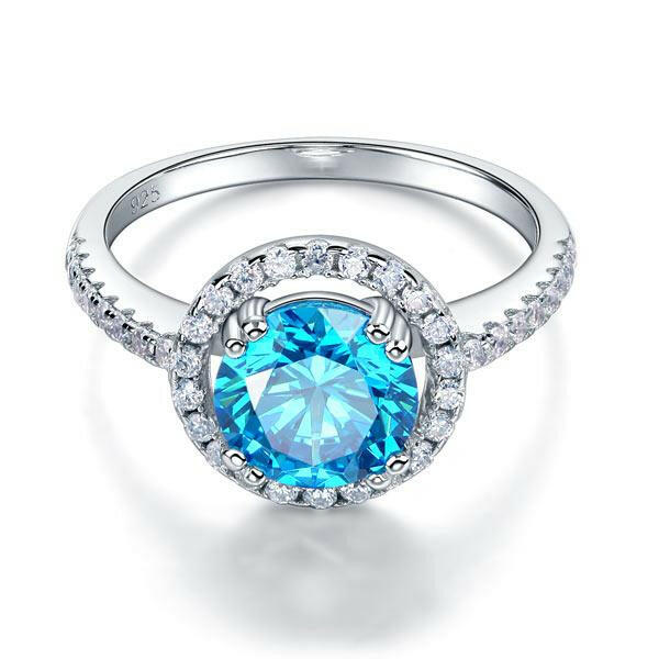 2.00 ct Round-cut Diamond Halo Ring-Evani Naomi Jewelry
