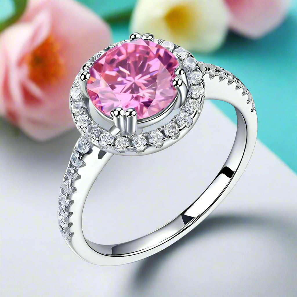 2.00 ct Round-cut Diamond Halo Ring-Evani Naomi Jewelry