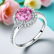 2.00 ct Round-cut Diamond Halo Ring-Evani Naomi Jewelry