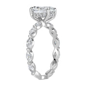 2.30 ct Oval Cut Diamond 14k White Gold Engagement Ring-Evani Naomi Jewelry