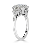 2.50 ct Radiant Cut Diamond 14k White Gold Engagement Ring-Evani Naomi Jewelry