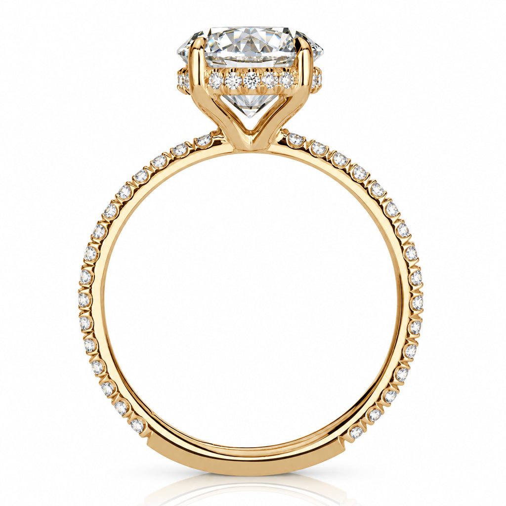 2.50 ct Round Brilliant Cut Alexandrite Engagement Ring-Evani Jewelry