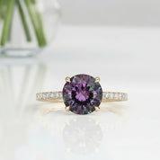 2.50 ct Round Brilliant Cut Diamond Engagement Ring-Evani Naomi Jewelry