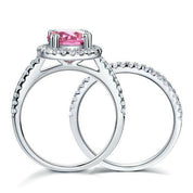 2.60 ct Round-cut Diamond Halo Bridal Set-Evani Naomi Jewelry
