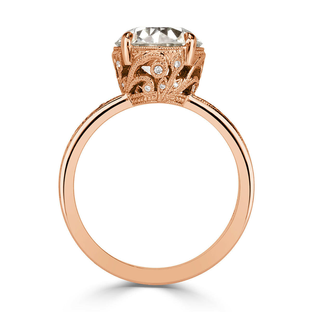2.90 ct Old European Cut Diamond Engagement Ring-Evani Naomi Jewelry