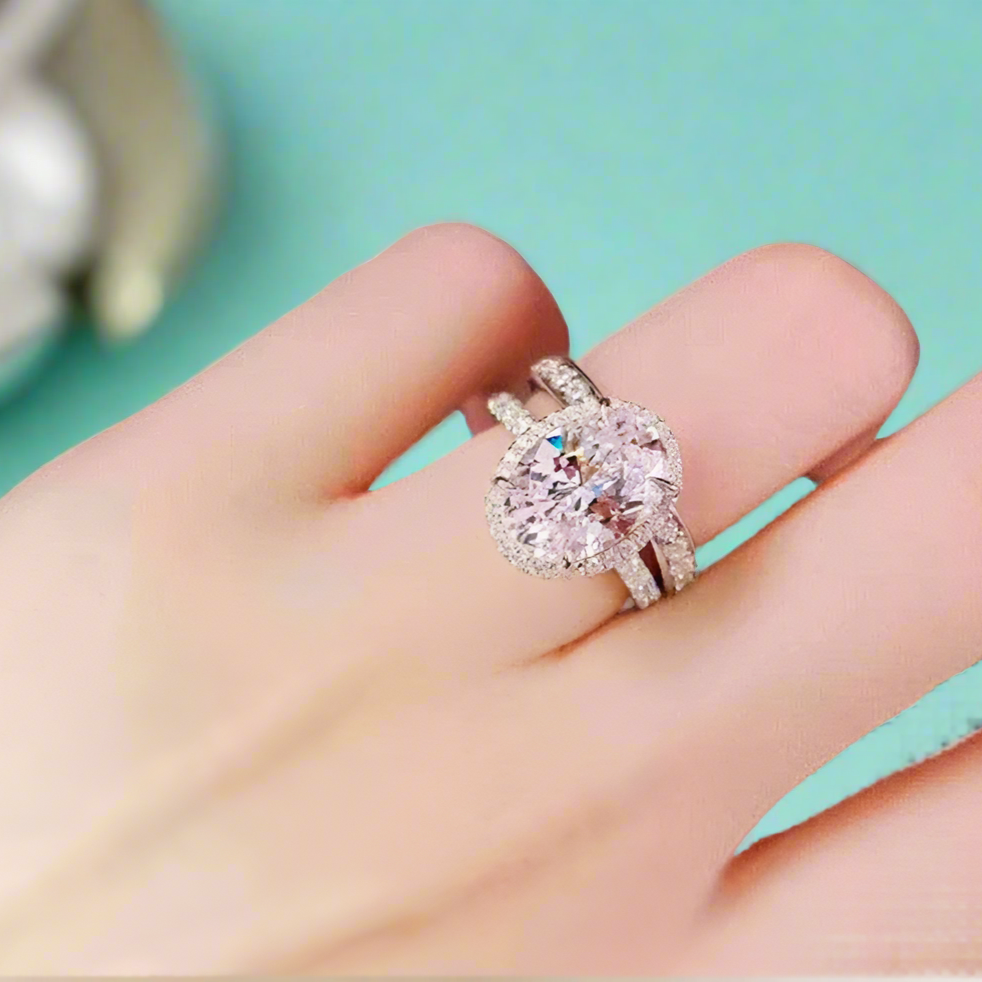 2ct D Color Oval Cut Diamond Engagement Ring-Evani Naomi Jewelry