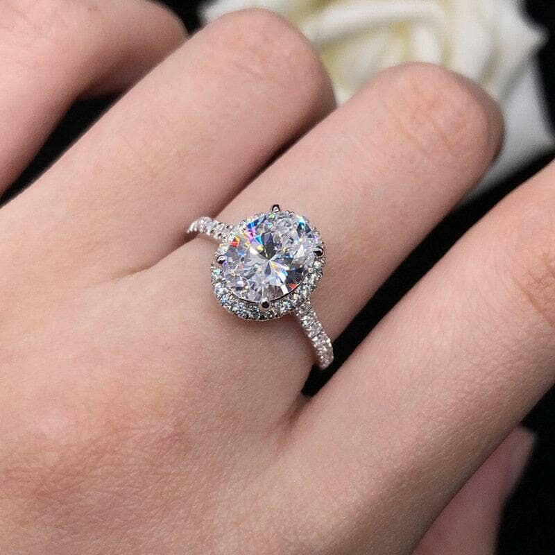 2ct Oval Cut Diamond Wedding Ring-Evani Naomi Jewelry