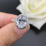 2ct Oval Cut Diamond Wedding Ring-Evani Naomi Jewelry